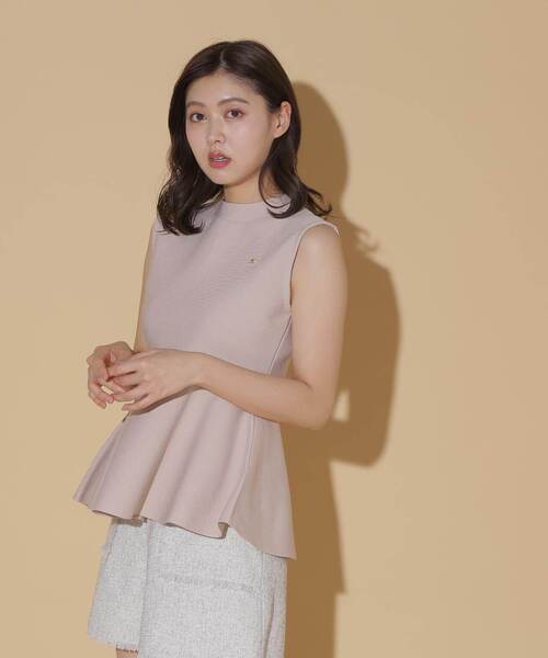 ジルスチュアート ニット トップス 長袖 ペプラム セーター アンゴラ混 レディース FRサイズ ベージュ JILLSTUART JILLSTUART - ジルスチュアート ニット トップス 長袖 ペプラム