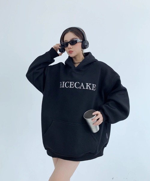 xoxoxo　【希少】花柄刺繍 グレー フード付きパーカー CREARE -LINO- パーカー 新色追加「ユニセックス商品」 フラワー刺繍