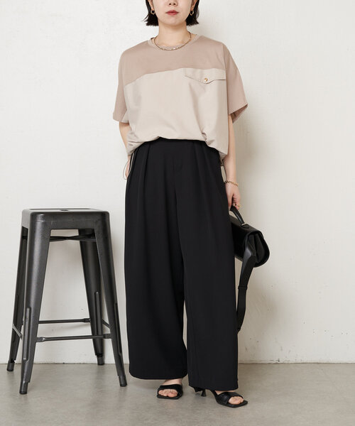 Jena espace merveilleux｜フハク切替シルケットカットソー