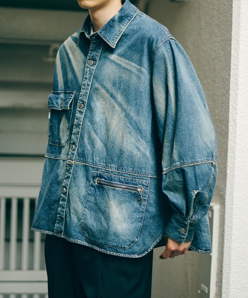 JieDa（ジエダ） シャツ OVER SIZE DENINM SHIRT メンズ : ZOZOTOWN