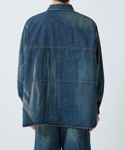 JieDa（ジエダ） シャツ OVER SIZE DENINM SHIRT メンズ : ZOZOTOWN