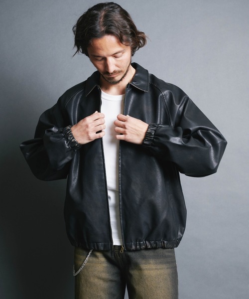 ブラックレザーシングルライダースジャケット 楽天市場】ライダースジャケット メンズ シングルライダースジャケット