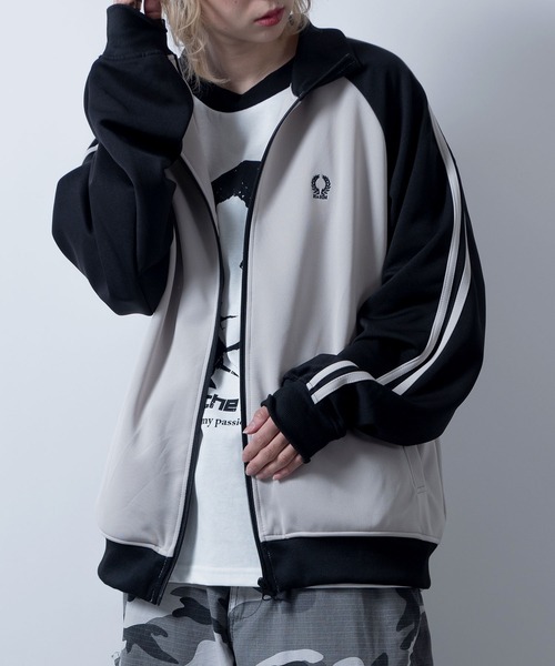Starting Over ジャージ raglan sleeves embroidery side line