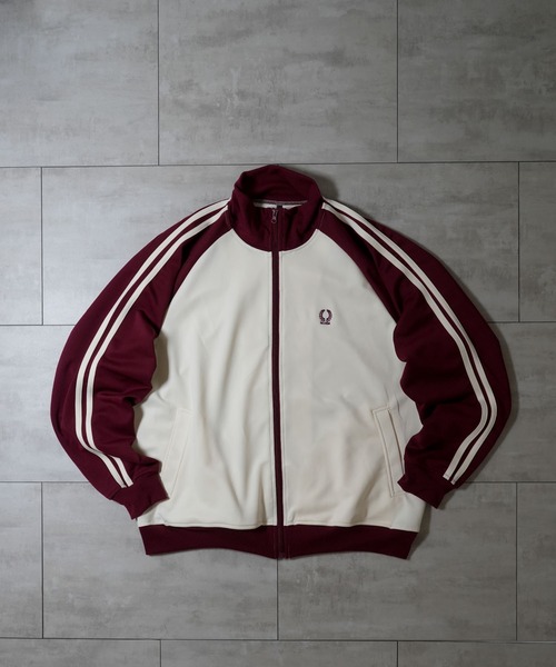 専用 PLEATED SLEEVE TRACK JACKET ジャージ Starting Over ジャージ raglan sleeves embroidery side line