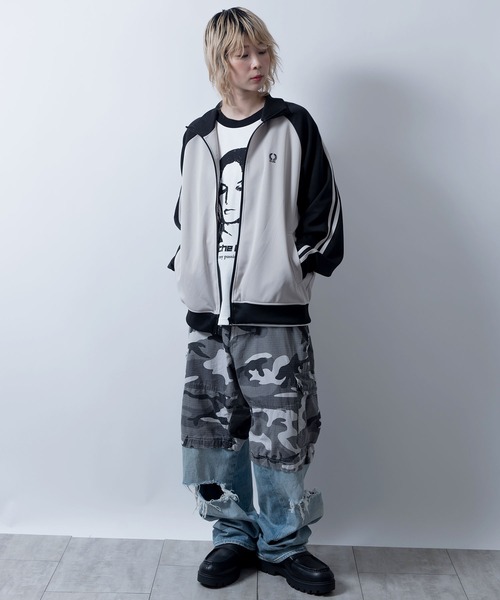 Starting Over ジャージ raglan sleeves embroidery side line