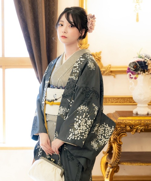 ミニチュア着物　姫柄② ゴマページ キモノ バイ ナデシコ新作はかまセット、千鳥格子きもの
