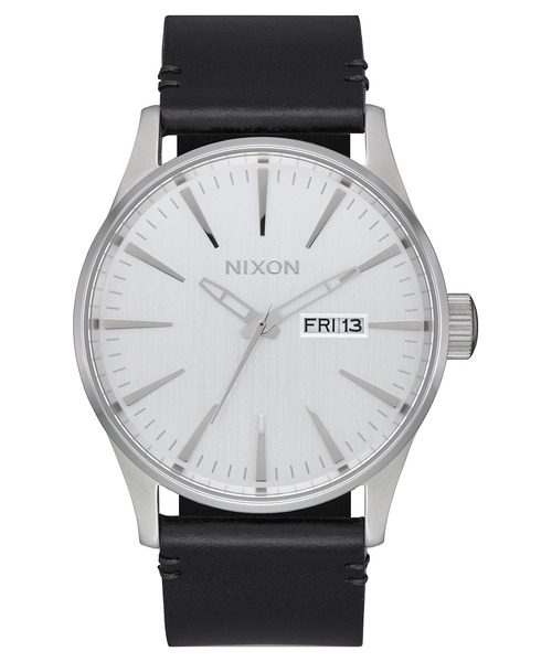 ニクソン THE SENTRY 腕時計 ウォッチ クォーツ レザーベルト Sentry Leather Watch | All Black | Men's Leather – Nixon US