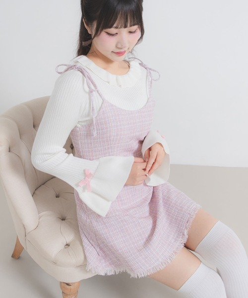 DearMyLoveRose（ディアマイラブローズ） ワンピース ラメツイード