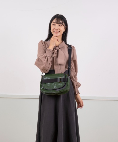 BN4639□jack gomme GABY メッセンジャーバッグ グリーン - メルカリ
