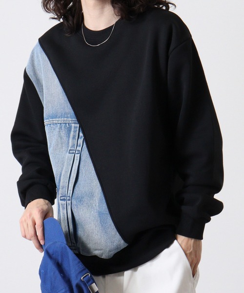 Jeans トレーナー　Sサイズ AVIREX アヴィレックス ヴァーシティー ロゴ スウェットシャツ