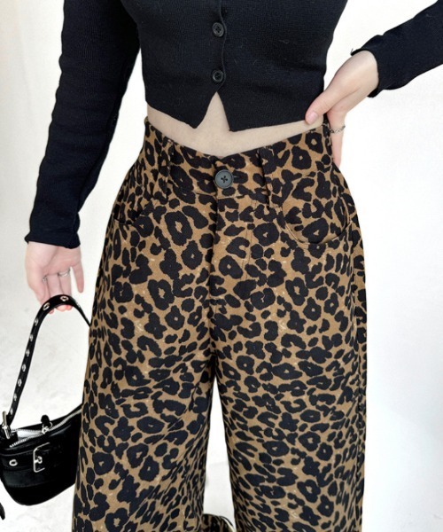 パンツ ヒョウ柄 ワイドパンツ レディース : ZOZOTOWN Yahoo!店