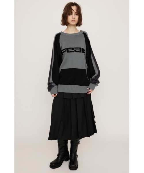 ニット セーター 2WAY JQ LOGO TOPS ツーウェイ ジャガード ロゴ トップス レディース SLY ニット セーター 2WAY JQ LOGO TOPS ツーウェイ ジャガード