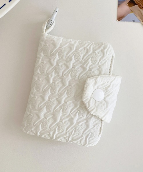 DAY CLOSET カードケース 韓国風キルティング淡色カードケース/ミニ