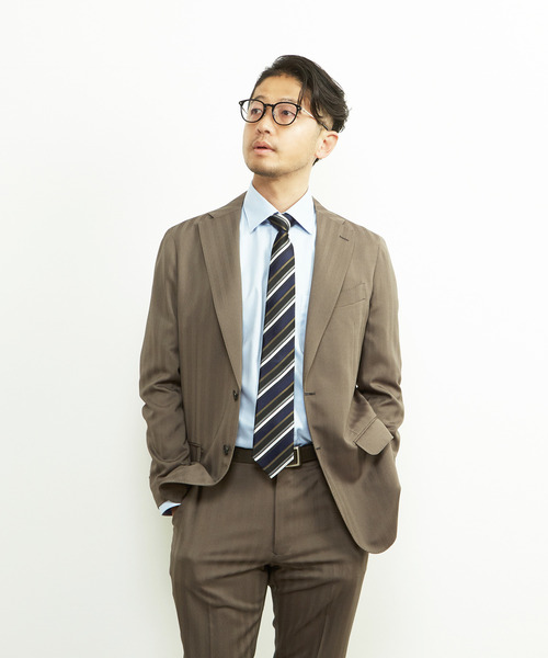 セットアップ ソラーロヘリンボーン/ウォッシャブルスーツ メンズ | MEN'S MELROSE | 21