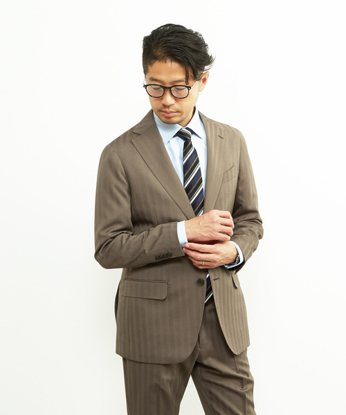 セットアップ ソラーロヘリンボーン/ウォッシャブルスーツ メンズ | MEN'S MELROSE | 20