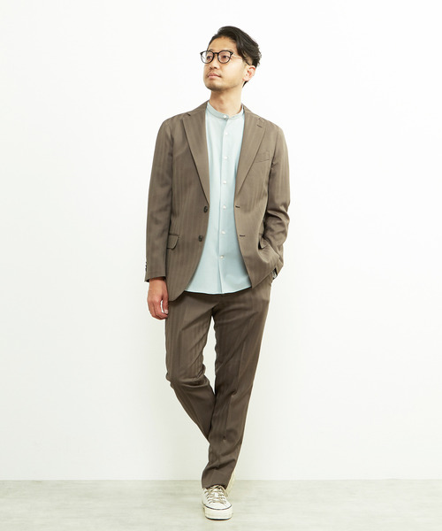 セットアップ ソラーロヘリンボーン/ウォッシャブルスーツ メンズ | MEN'S MELROSE | 14