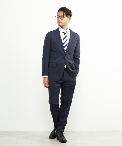 セットアップ ソラーロヘリンボーン/ウォッシャブルスーツ メンズ | MEN'S MELROSE | 08