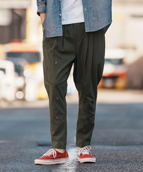 CAMBIO（カンビオ） パンツ mp13250-Stretch Back Satin Tapered Pants