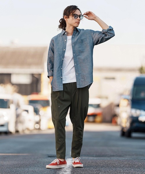 CAMBIO（カンビオ） パンツ mp13250-Stretch Back Satin Tapered Pants
