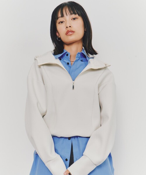 トレーナー スウェット ボンディングZIPフーディー｜春服 レディース UNITED TOKYO トレーナー スウェット ボンディングZIPフーディー