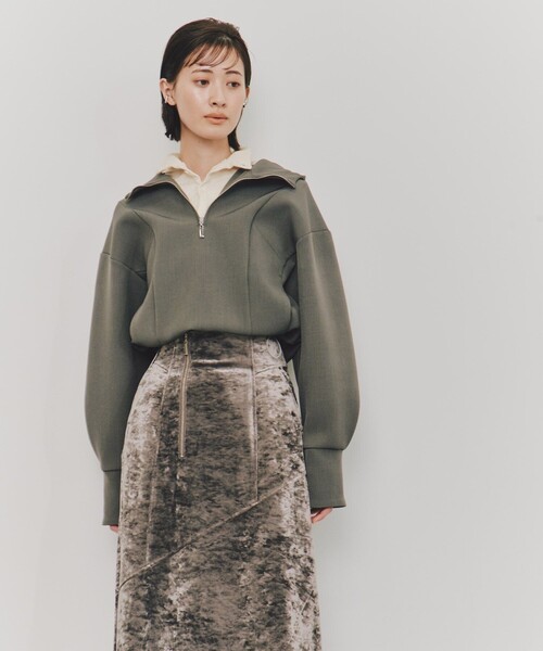 トレーナー スウェット ボンディングZIPフーディー｜春服 レディース UNITED TOKYO トレーナー スウェット ボンディングZIPフーディー