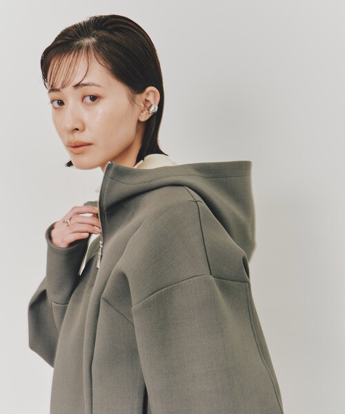 トレーナー スウェット ボンディングZIPフーディー｜春服 レディース UNITED TOKYO トレーナー スウェット ボンディングZIPフーディー