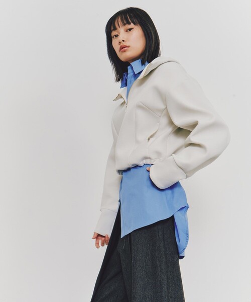 トレーナー スウェット ボンディングZIPフーディー｜春服 レディース UNITED TOKYO トレーナー スウェット ボンディングZIPフーディー