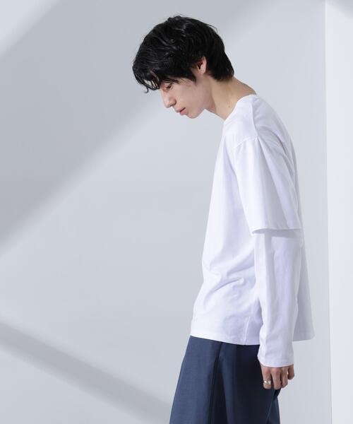 NANO universe（ナノ・ユニバース） tシャツ フェイクレイヤードT