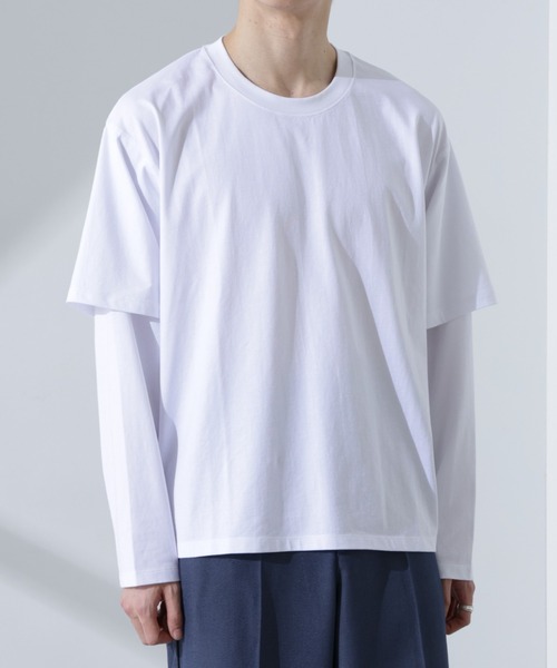 NANO universe（ナノ・ユニバース） tシャツ フェイクレイヤードT