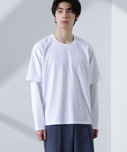NANO universe（ナノ・ユニバース） tシャツ フェイクレイヤードT