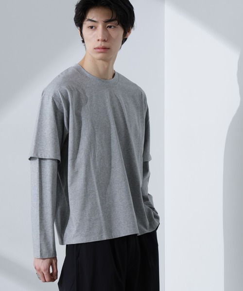 NANO universe（ナノ・ユニバース） tシャツ フェイクレイヤードT