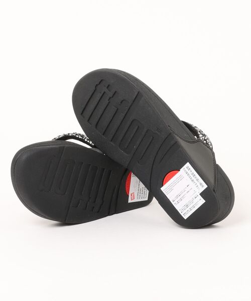 KISS ME QUICK CRYSTAL パンプサンダル LULU CRYSTAL-MIX METALLIC CROSS SLIDES｜fitflop(フィット