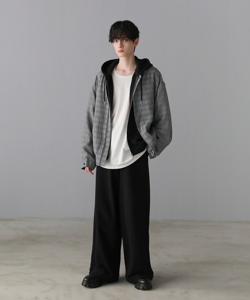 ma1 ma-1 総柄ツイードリラクシングMA-1 メンズ レディース : ZOZOTOWN