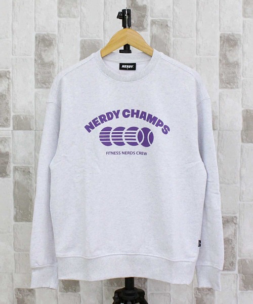 NERDY トレーナー スウェット グリーン M The Embroidered Nerdy Crewneck Sweatshirt – Nerdymerch