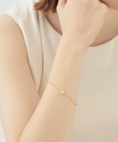 *4℃*MIMOSA Collection K10イエローゴールド ブレスレット 4℃｜【MIMOSA Collection】K10イエローゴールド ブレスレット