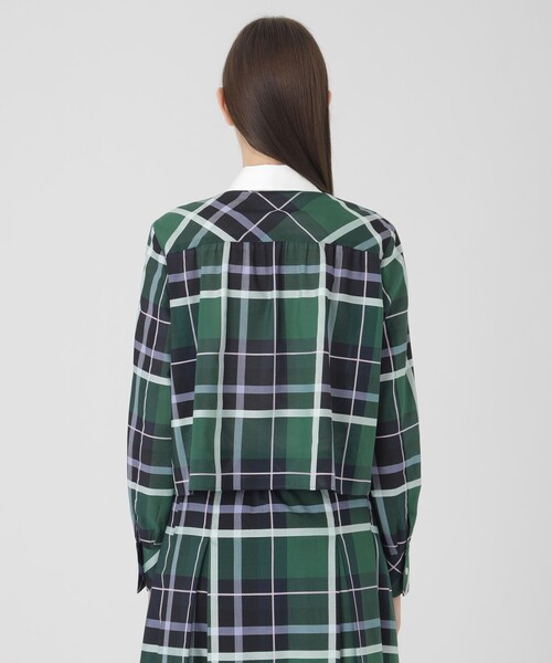ブラウス シャツ クレストブリッジチェックシャドードビーブラウス レディース BLUE LABEL CRESTBRIDGE ブラウス シャツ クレストブリッジ
