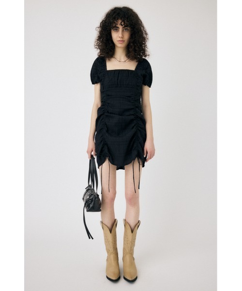 MOUSSY GATHER RIBBON MINI ドレス MOUSSY ワンピース GATHER RIBBON MINI ドレス : ZOZOTOWN Yahoo