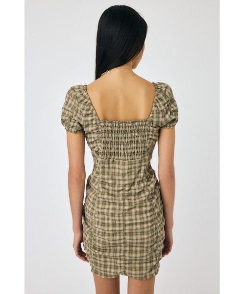 MOUSSY ワンピース GATHER RIBBON MINI ドレス : ZOZOTOWN Yahoo