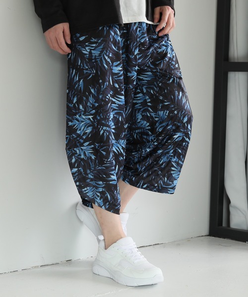 TopIsm（トップイズム） パンツ 無地総柄 接触冷感サルエルパンツ