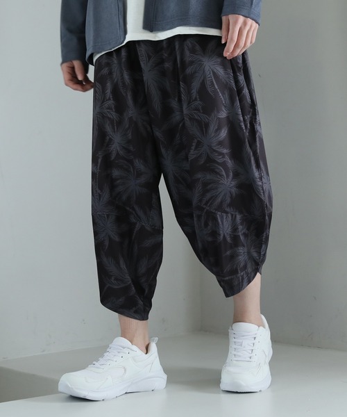 TopIsm（トップイズム） パンツ 無地総柄 接触冷感サルエルパンツ