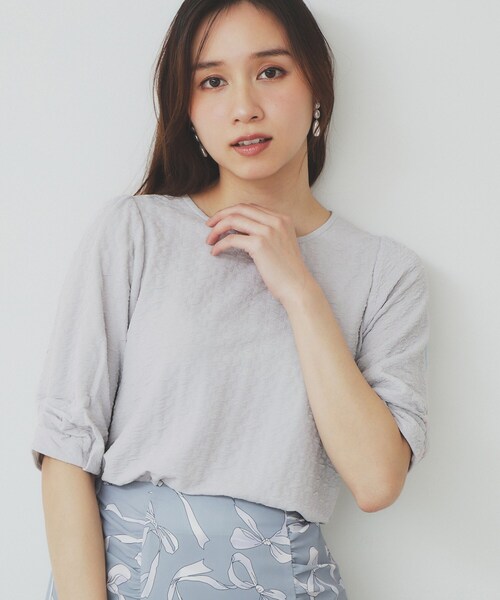 tシャツ 「ZOZO限定商品」ポケット付きトップス レディース HTH tシャツ ribbon off shoulder cropped tee レディース