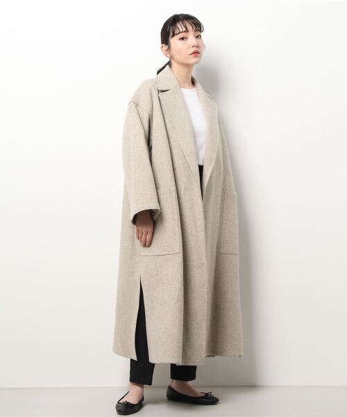 「LONDON TRADITION」 チェスターコート 34 ベージュ レディース_画像2