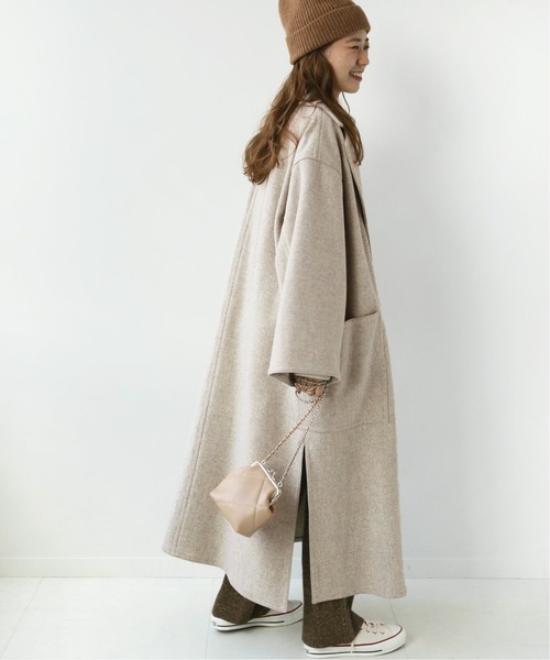 「LONDON TRADITION」 チェスターコート 34 ベージュ レディース_画像4