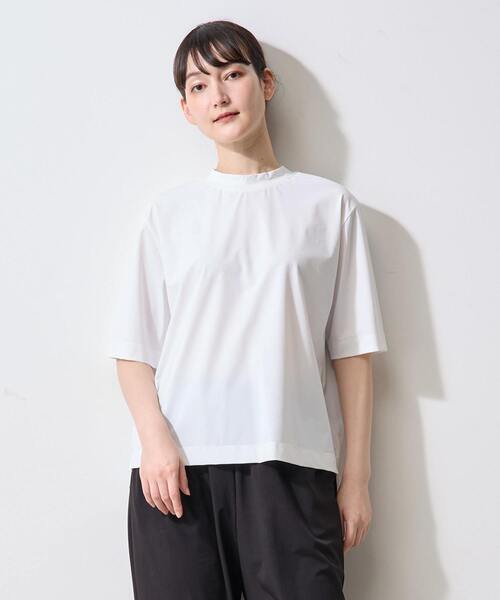 tシャツ 「Allease/オールイーズ」コンパクトハーフスリーブプルオーバー レディース
