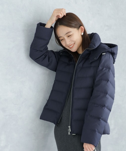 NANO universe（ナノ・ユニバース） ダウンジャケット S ネイビー