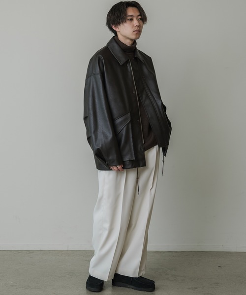 WYM LIDNM 「WYM LIDNM」 レザージャケット S ブラック メンズ