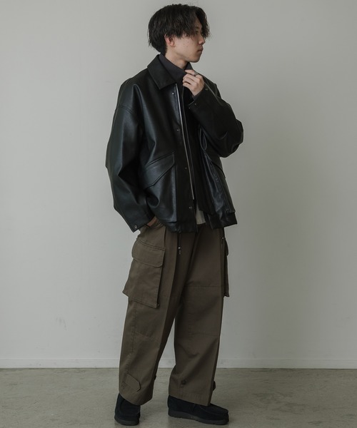 WYM LIDNM 「WYM LIDNM」 レザージャケット S ブラック メンズ