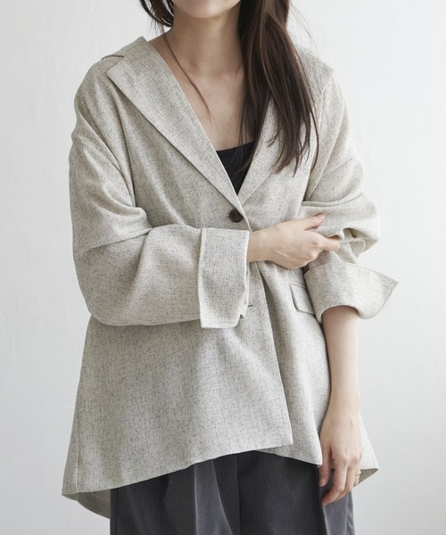 VENCE EXCHANGE ジャケット テーラードジャケット サマーツイード