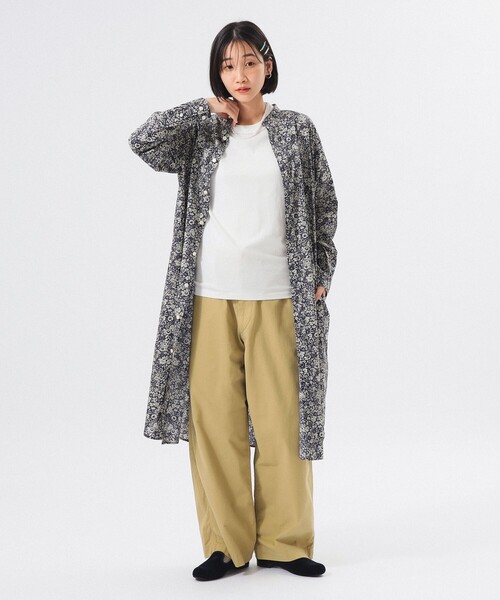 BEAMS BOY ワンピース リバティ スタンドカラー ロングスリーブ