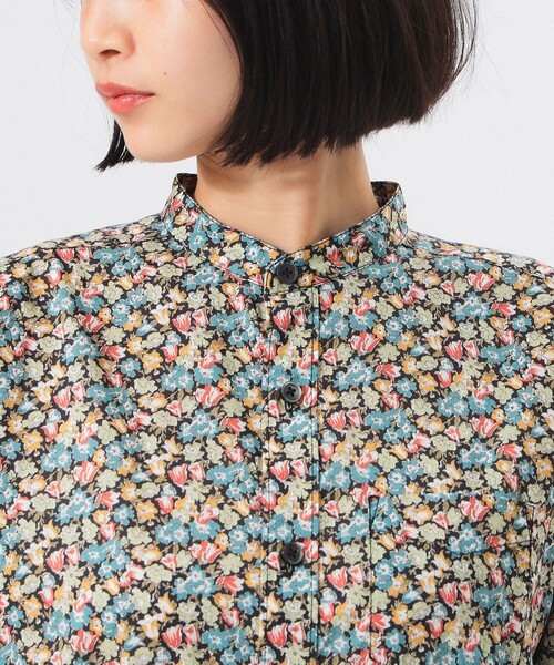 BEAMS BOY ワンピース リバティ スタンドカラー ロングスリーブ